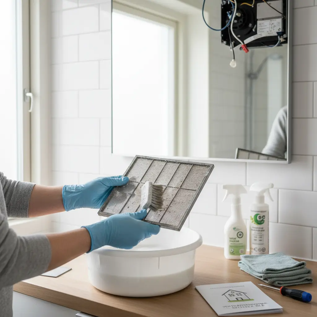 Underhåll av ventilation - rengöring av frånluftsdon och filter