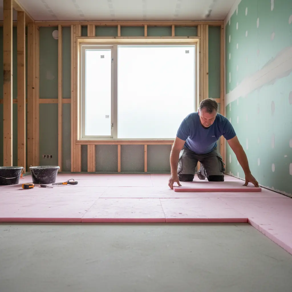 Steg-för-steg installation av golvvärme i badrum