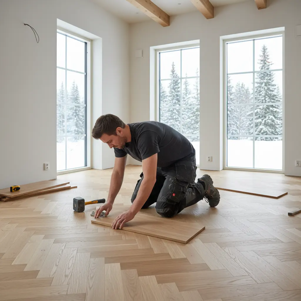 Steg-för-steg installationsprocess för parkettgolv