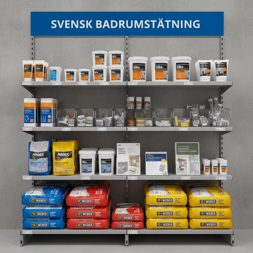 Professionella våtrumssäkringsprodukter från Weber, Ardex och Sika