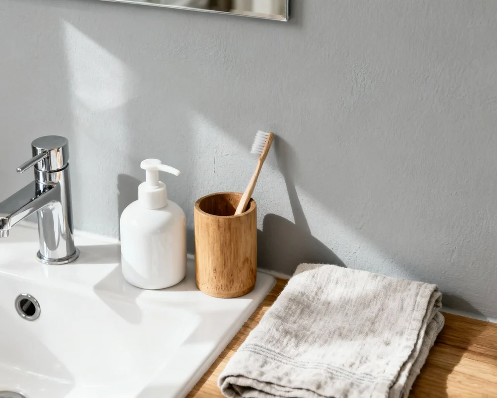 Uppfräschat badrum med nya detaljer