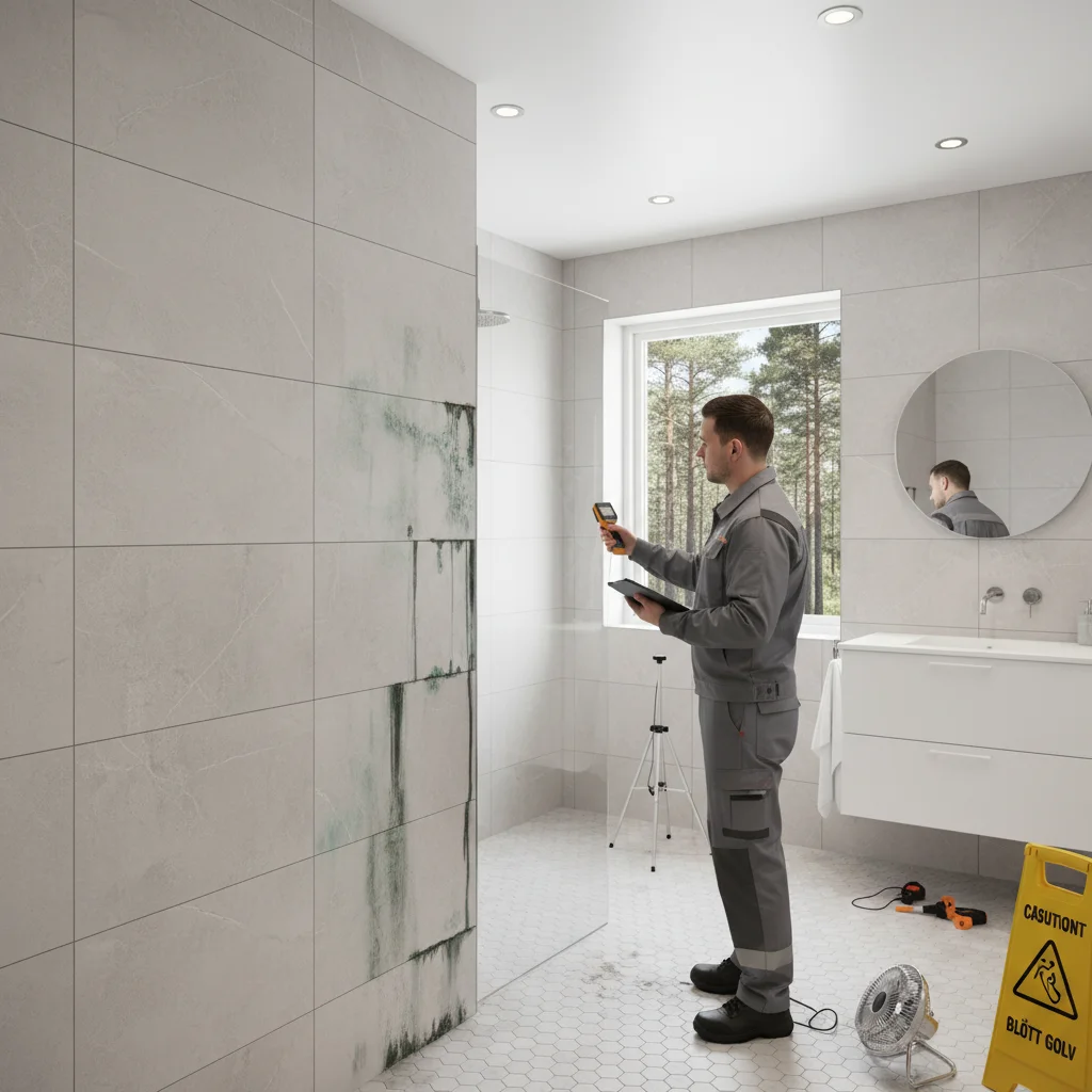 Grävning för byte av inkommande vattenledning