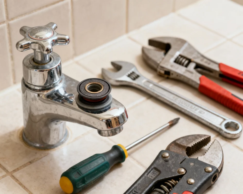 Byta kranpackning - reparera droppande kran