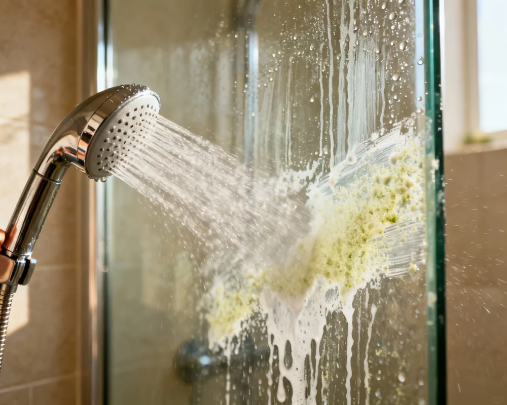 Ta bort kalk i duschen