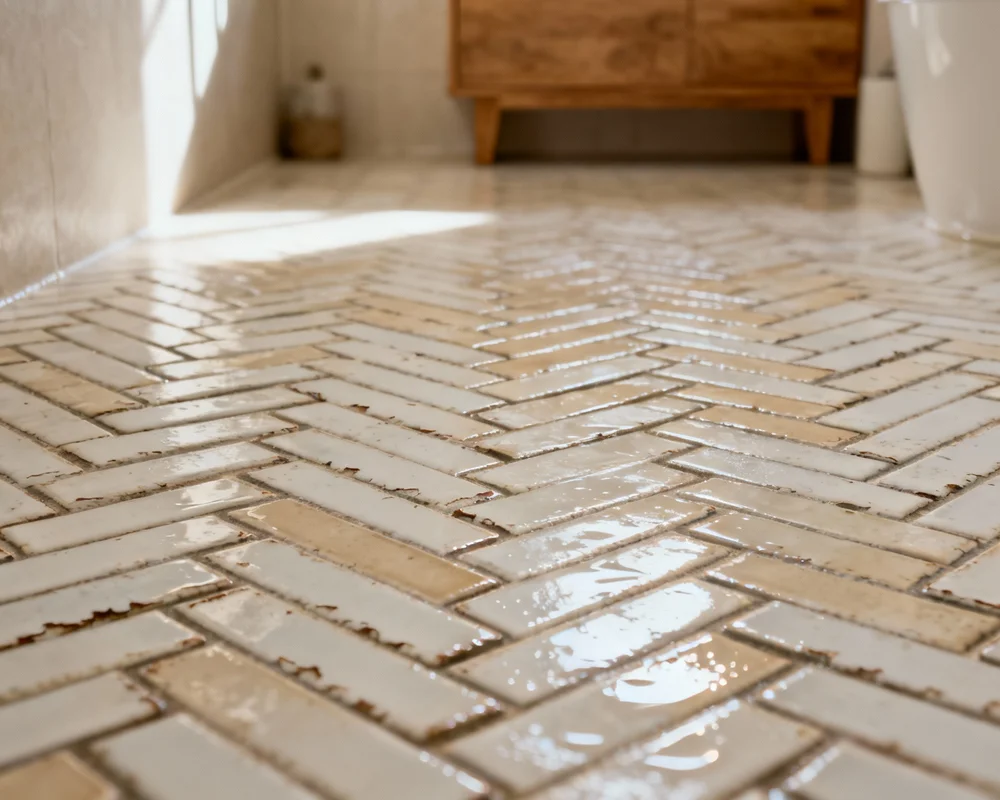 Fiskbensmönster kakel design