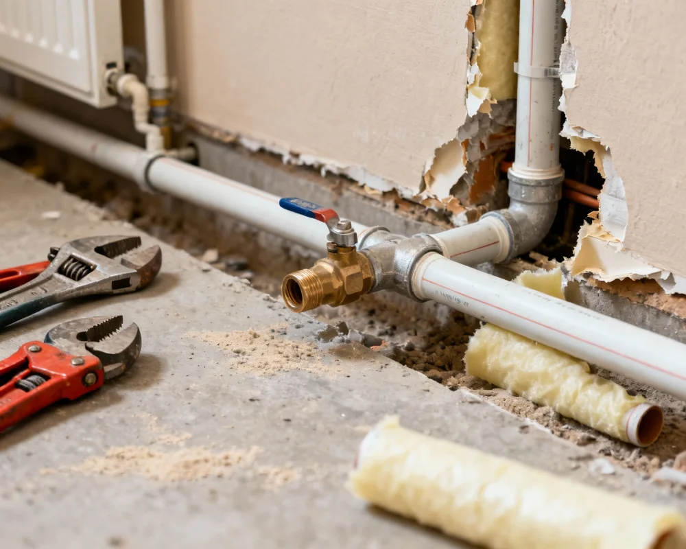 Fuktproblem i källare med synliga tecken