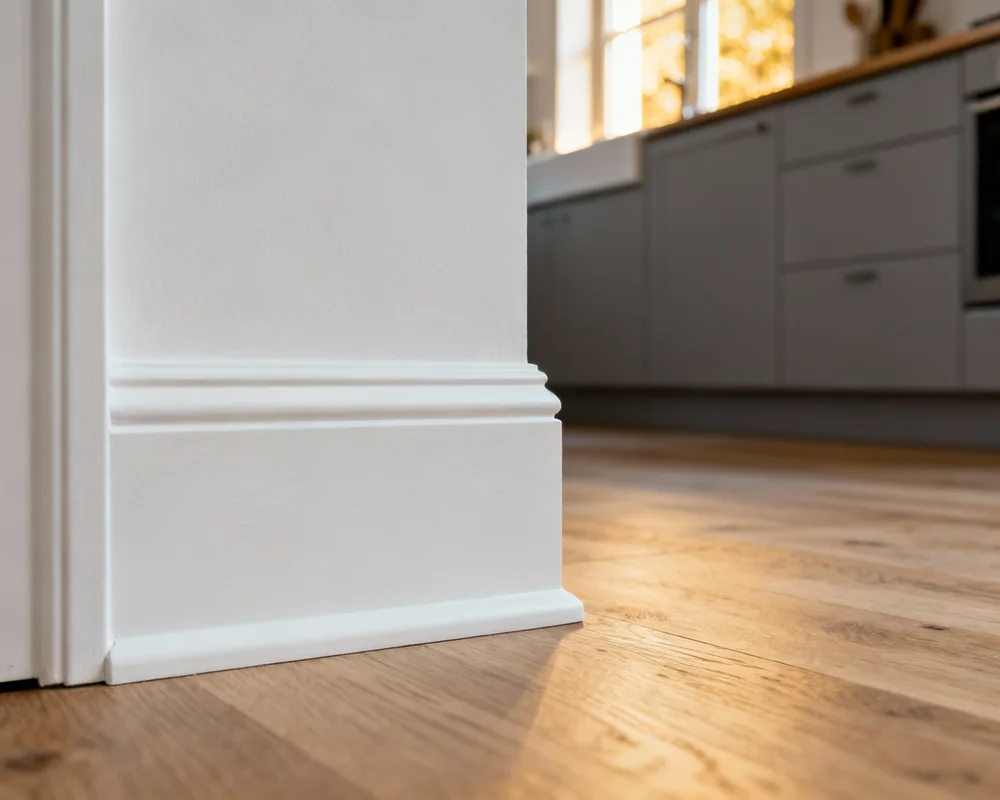 Golvlister i modernt kök
