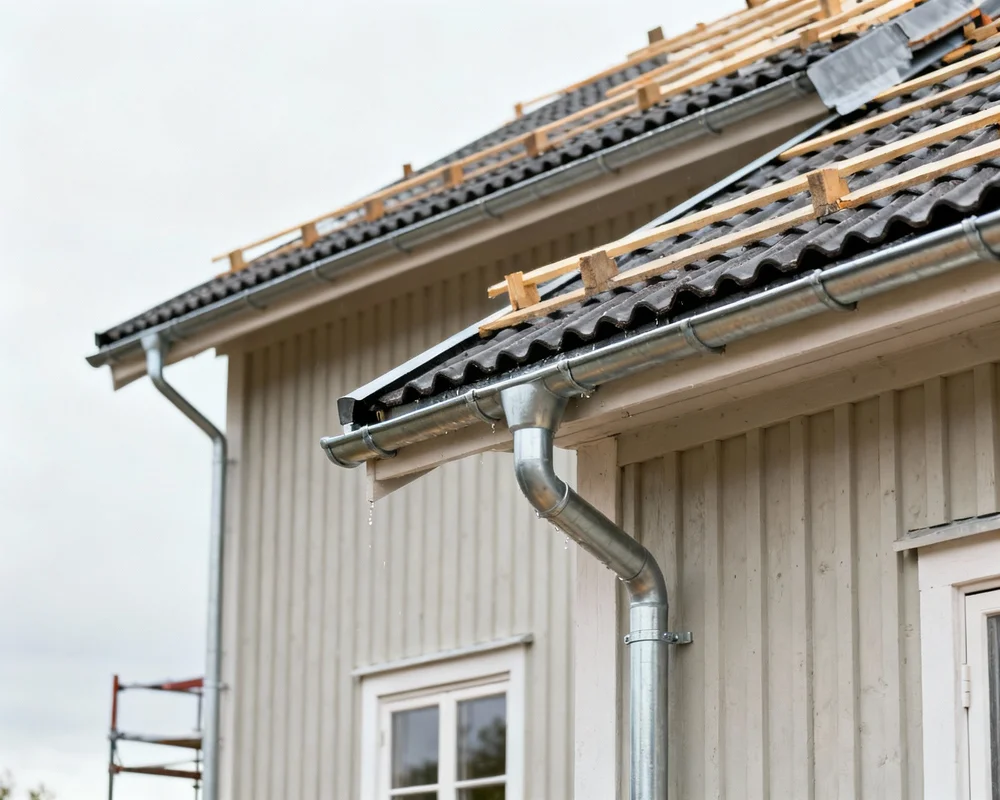 Hängranna och takranna montering