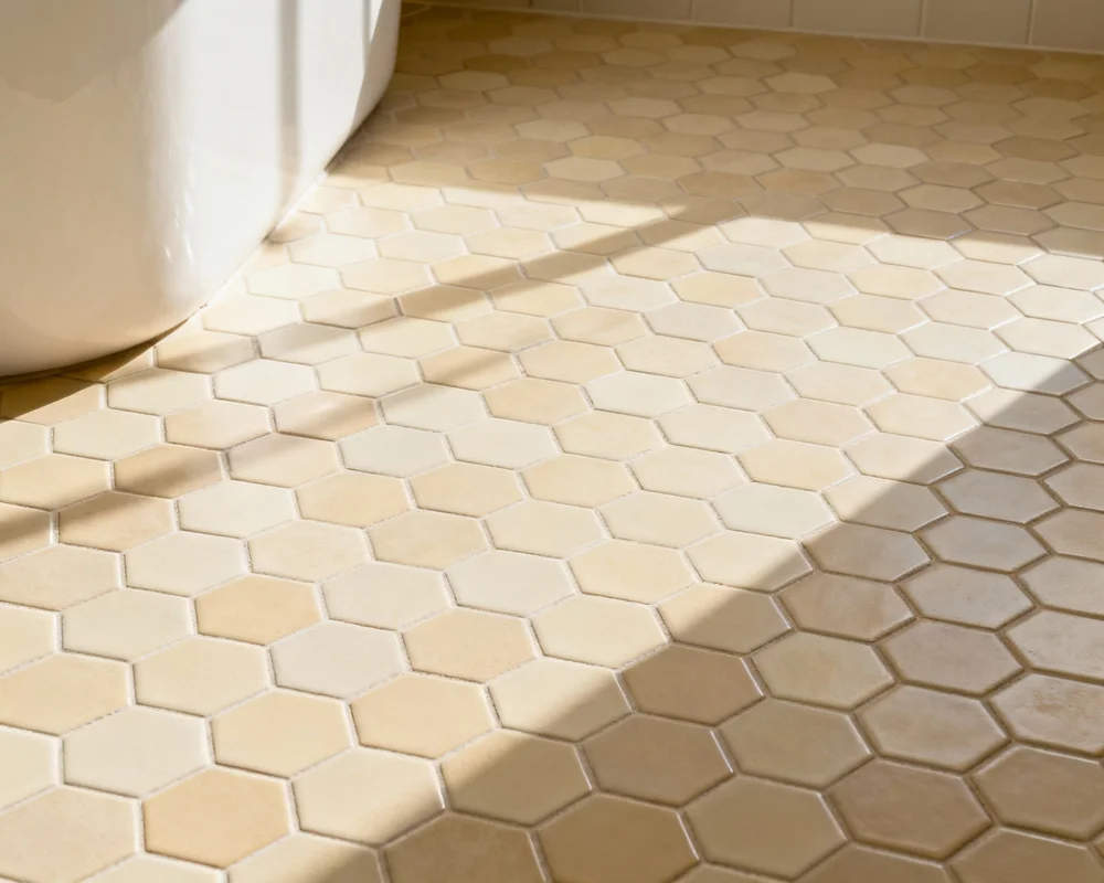 Hexagon kakel design