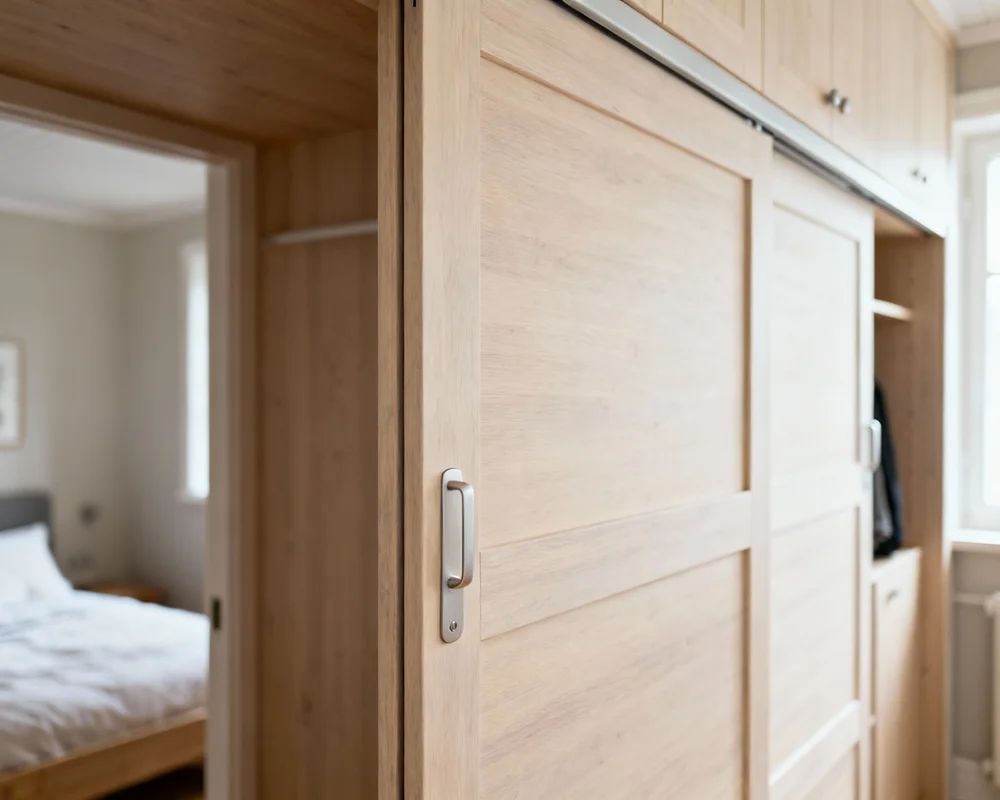 Inbyggd garderob med smart förvaring