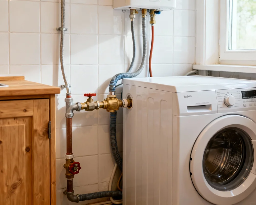 Installation av tvättmaskin