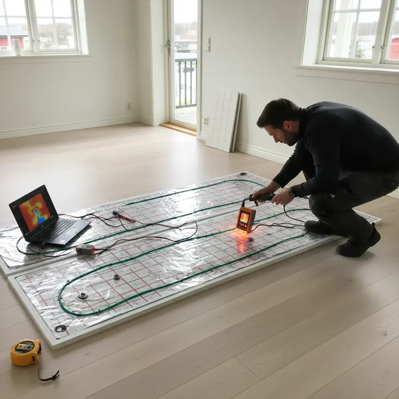 Isolationsmätning av golvvärmekabel