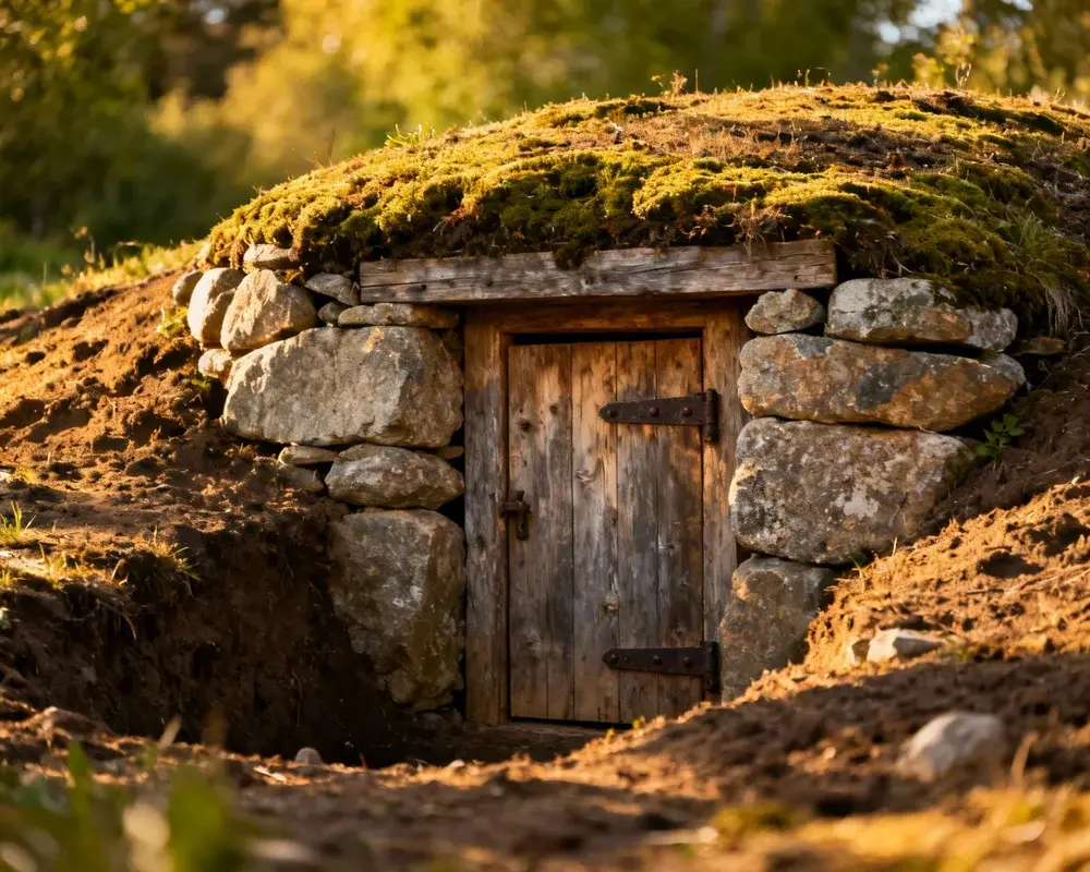 Jordkällare för förvaring