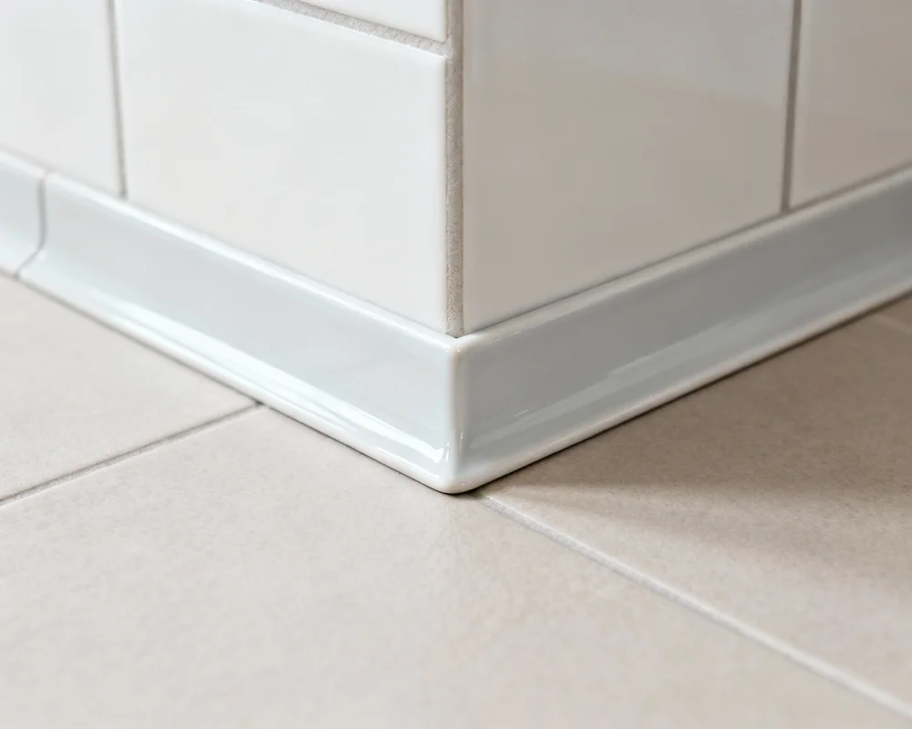 Kakellist hörn installation i badrum