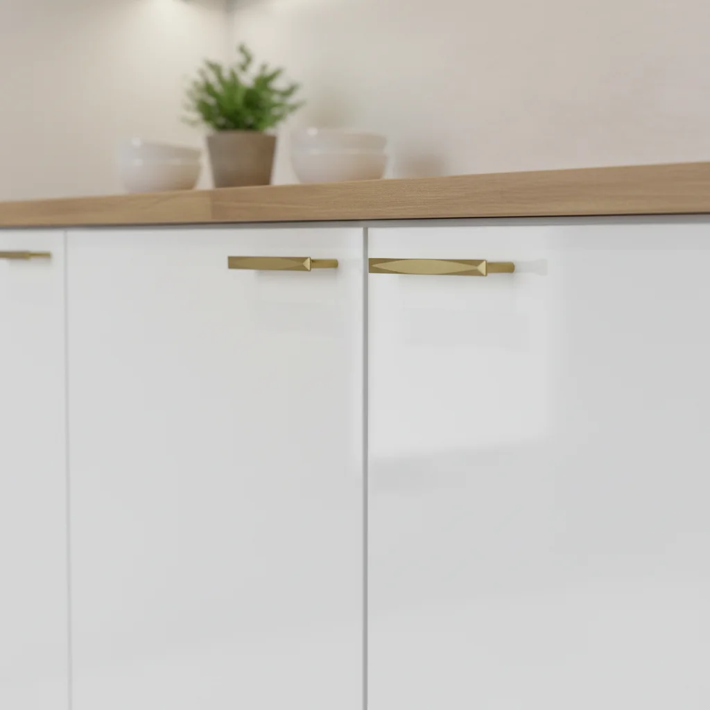 Moderna köksluckor i olika stilar och material - shakerluckor, släta luckor och profilerade luckor