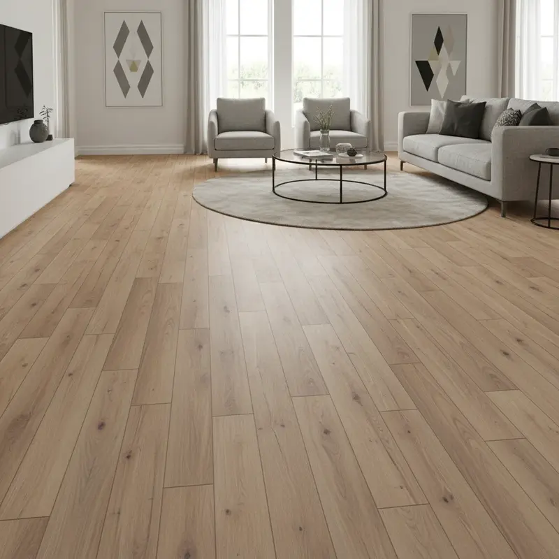 Laminat med smala plankor i klassisk sekelskiftesstil