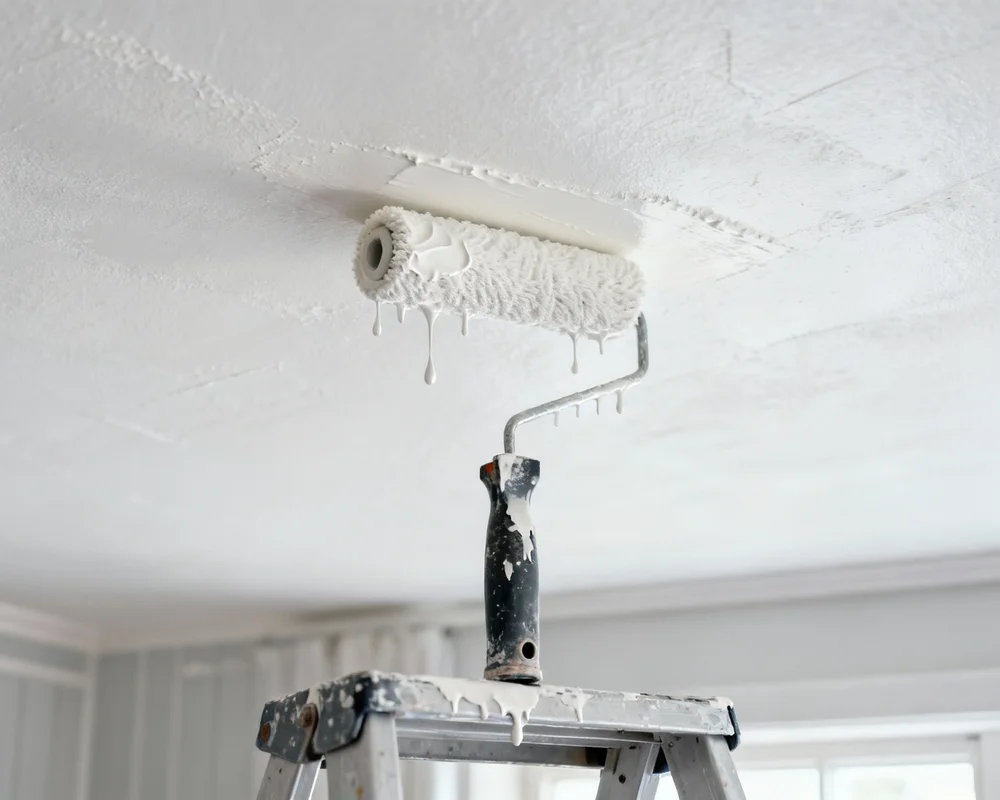 Måla innertak teknik och tips