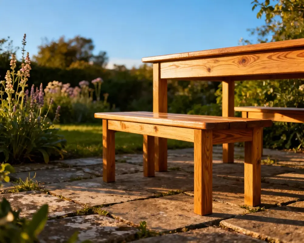 Måla trädgårdsmöbler