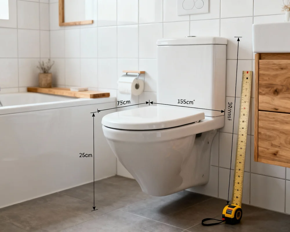 Mått toalettstol