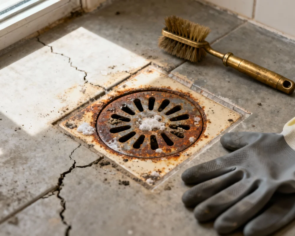 Rensa gammal golvbrunn guide