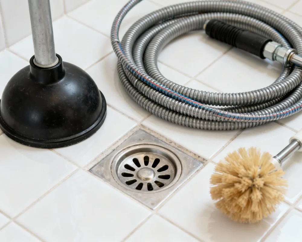 Verktyg för att rensa golvbrunn