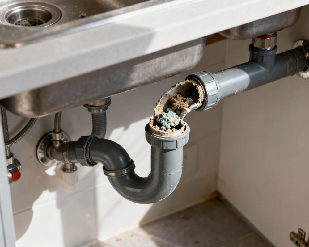 Rensa vattenlås i kök