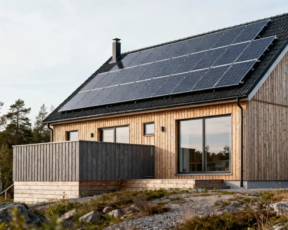 Solceller på tak - installation och effekt