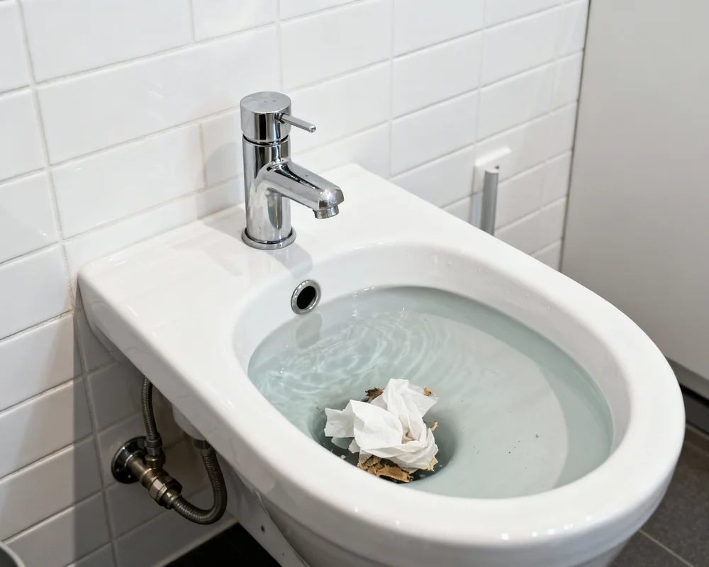 Stopp i toalett med vaskrensare