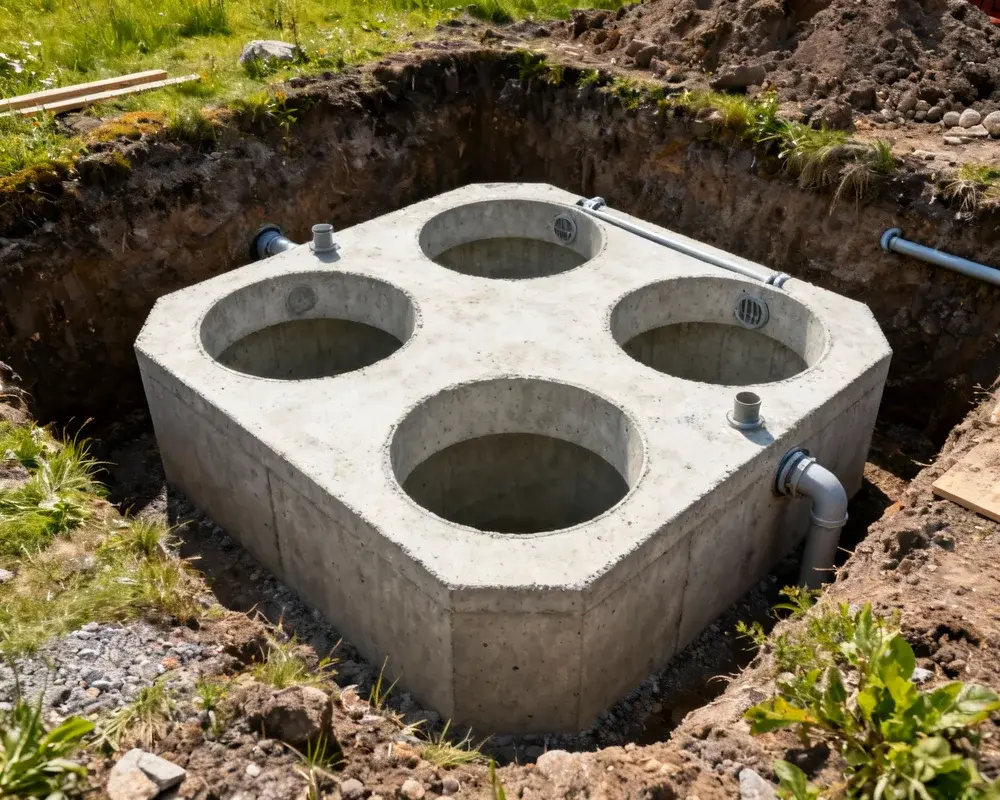 Trekammarbrunn betong pris guide