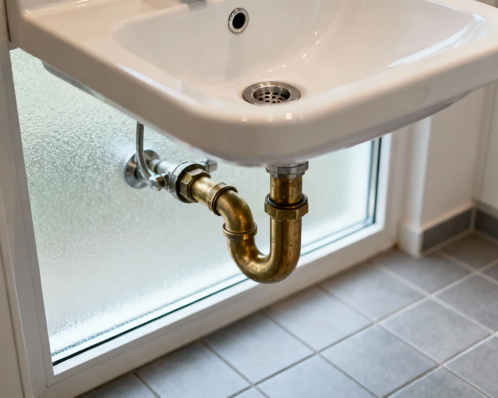 Vattenlås under handfat