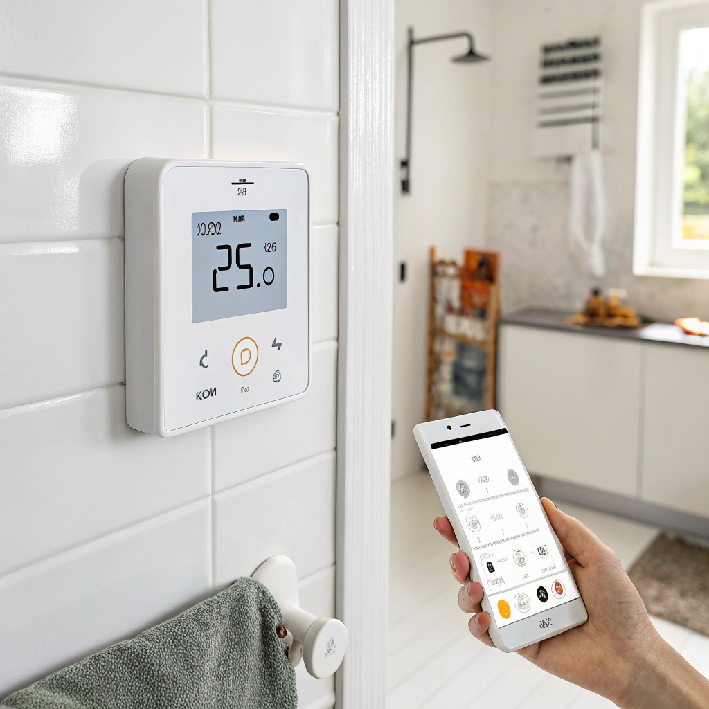 Smart termostat för golvvärme med app-styrning