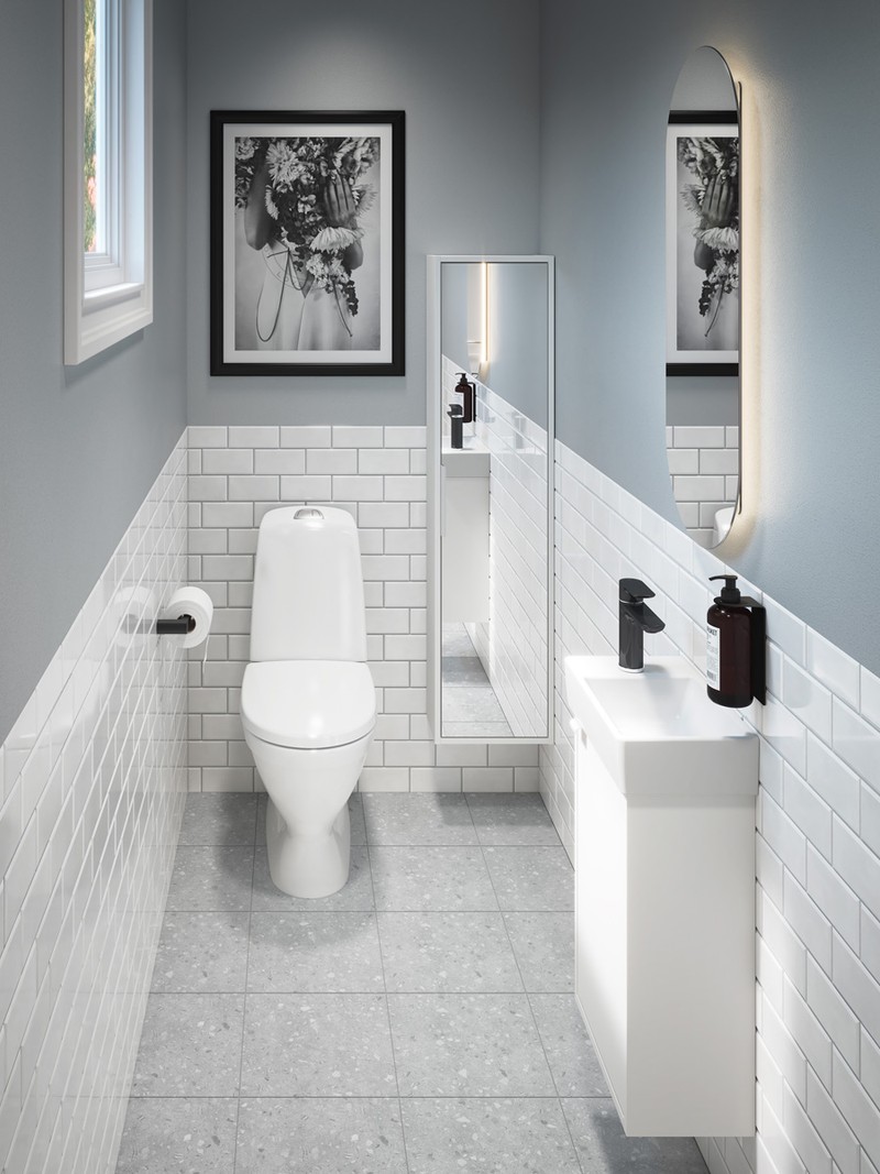 Begagnad badrumsinredning och möbler för prisvärd renovering
