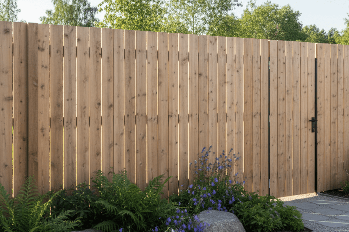 Högt staket som kräver bygglov - över 1,8 meter